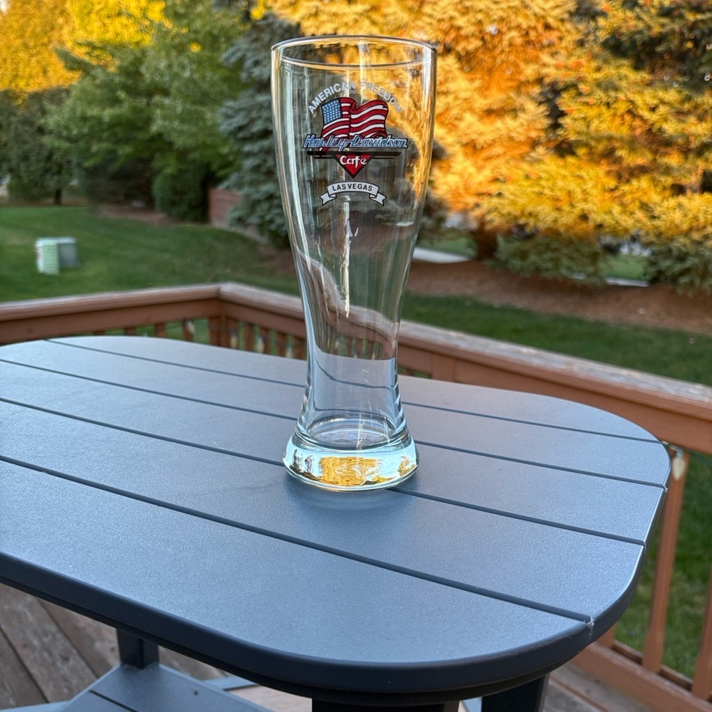 Vintage Harley-Davidson Vegas & Hard Rock Cafe Vegas Hurricane Beer Glass - Picture 11 of 16